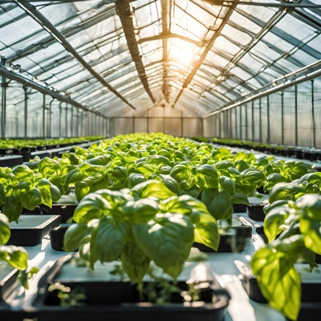 hydroponic basil