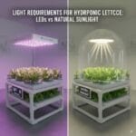 Light Requirements for Hydroponic Lettuce: LEDs vs Natural Sunlight 2 hydroponic lettuce led vs natural light feature image